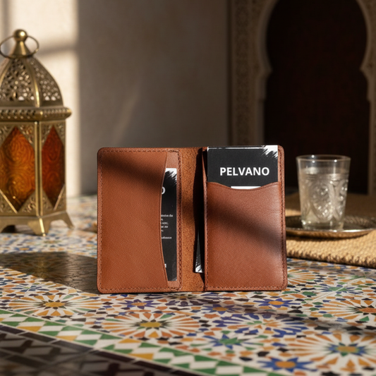 👜 Handmade Bifold Brown Leather Wallet