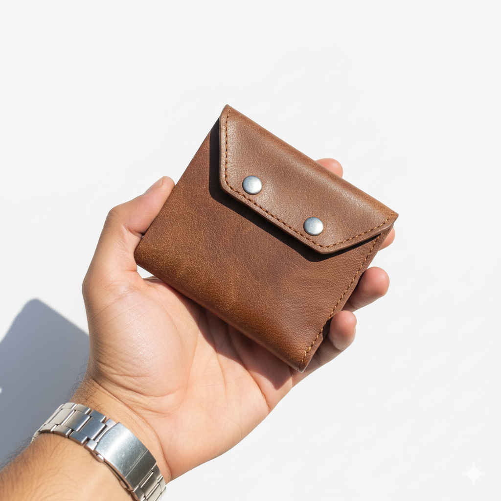Portefeuille cuir naturel-Élégance au quotidien