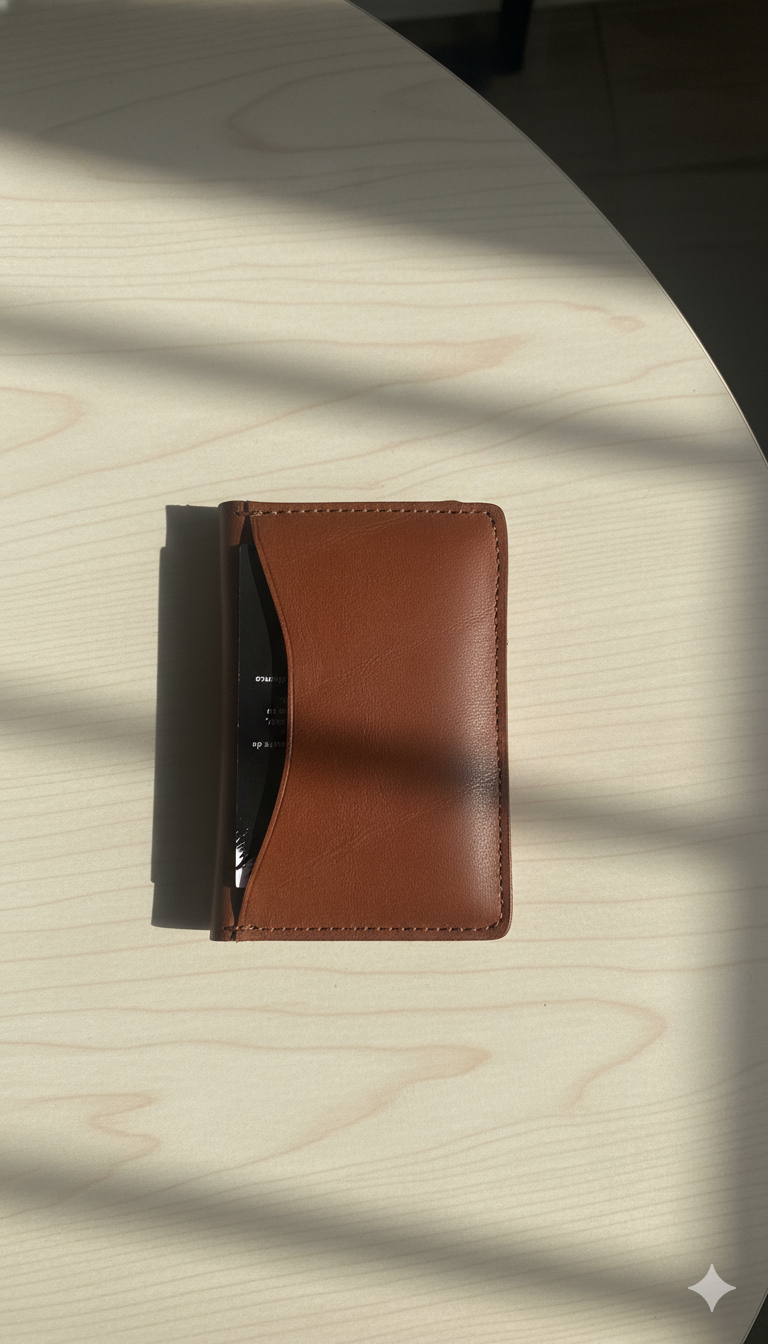 👜 Handmade Bifold Brown Leather Wallet