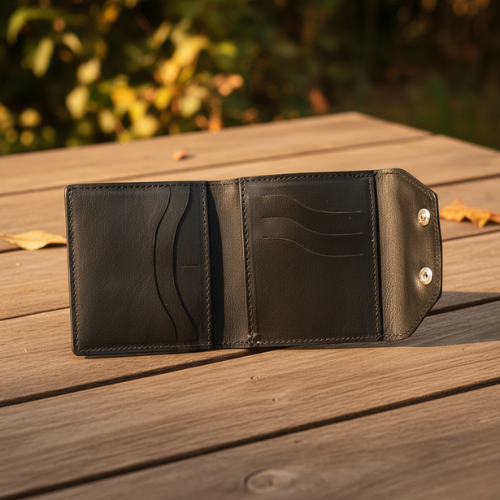 Portefeuille cuir naturel-Élégance au quotidien