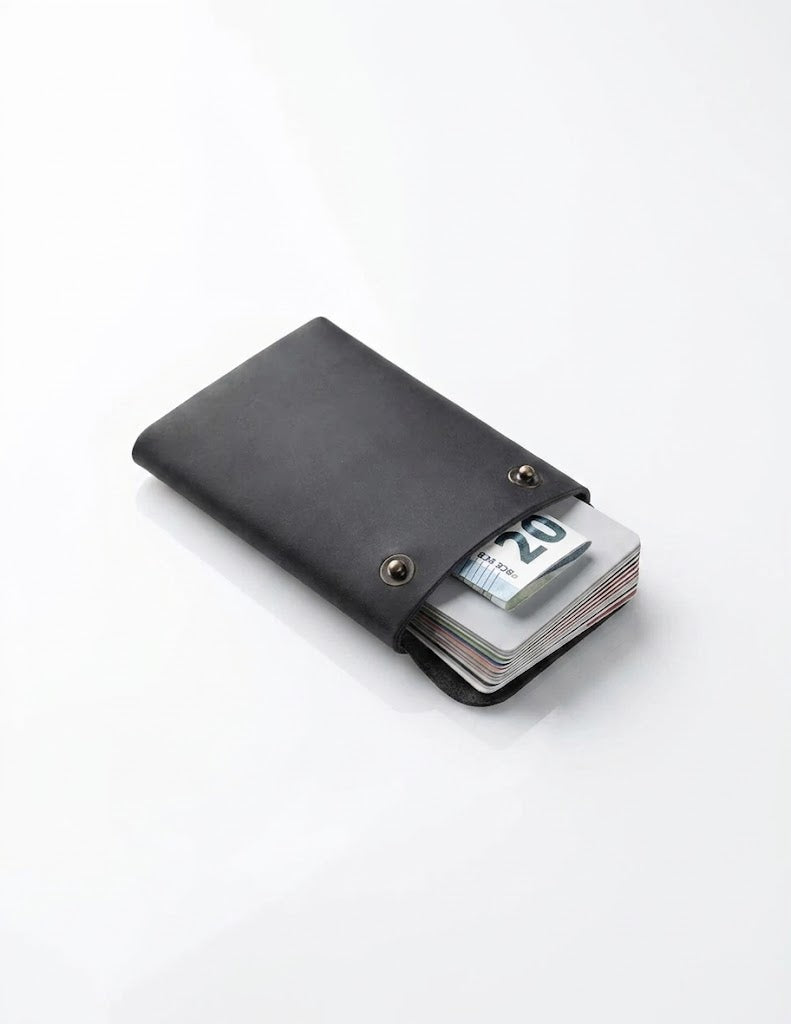 Portefeuille Homme en Cuir Véritable – Élégant & Compact