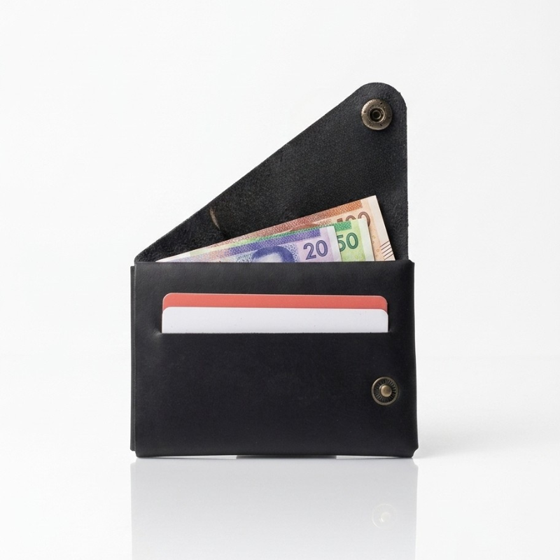Portefeuille Homme en Cuir Véritable – Élégant & Compact