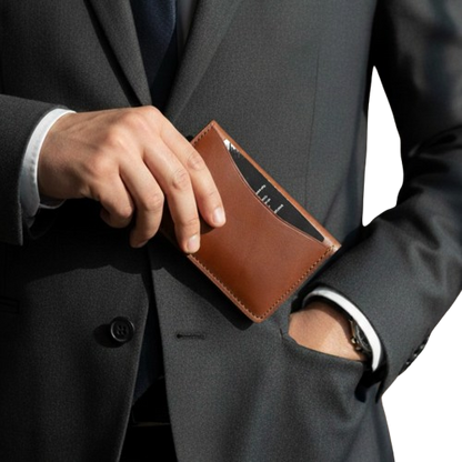 PORTFEUILLE EN CUIR VÉRITABLE