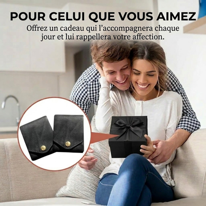 Portefeuille en cuir avec compartiment pour stylo