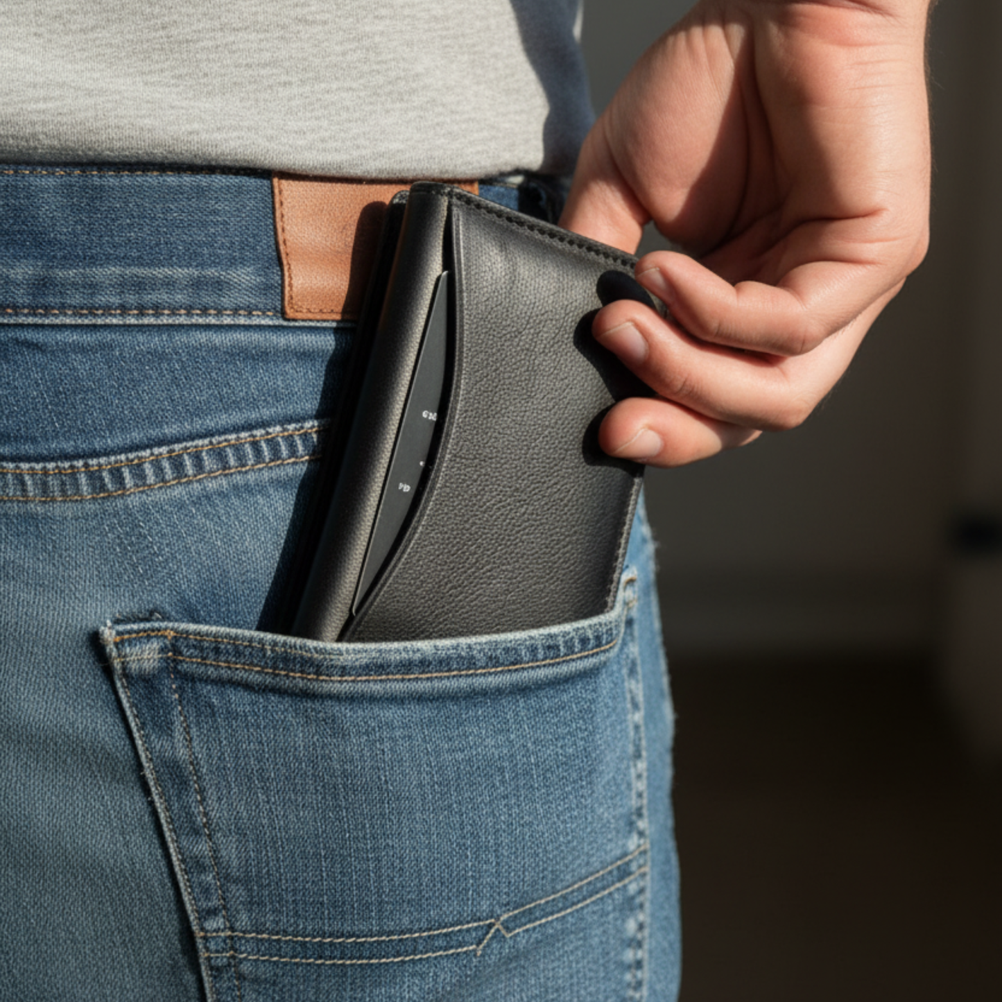 PORTFEUILLE EN CUIR VÉRITABLE