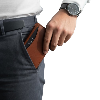 PORTFEUILLE EN CUIR VÉRITABLE