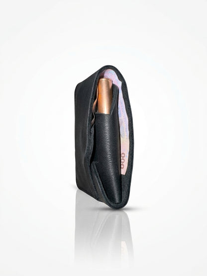 Portefeuille en cuir avec compartiment pour stylo