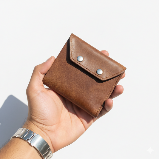 Portefeuille cuir naturel-Élégance au quotidien