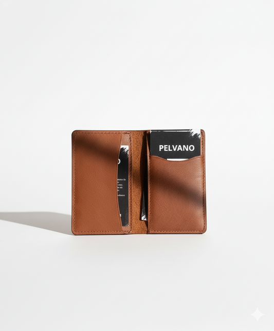 👜 Handmade Bifold Brown Leather Wallet