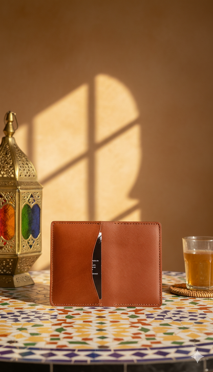 👜 Handmade Bifold Brown Leather Wallet