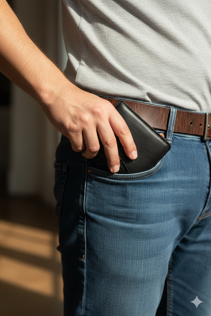 👜 Handmade Bifold Brown Leather Wallet