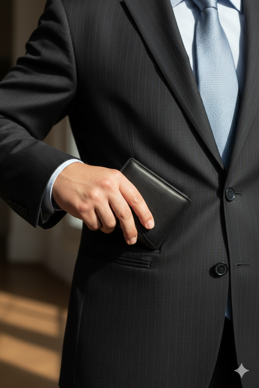 👜 Handmade Bifold Brown Leather Wallet