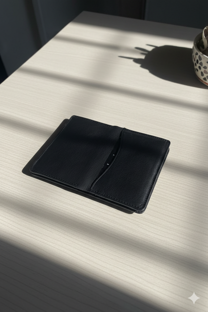 👜 Handmade Bifold Brown Leather Wallet