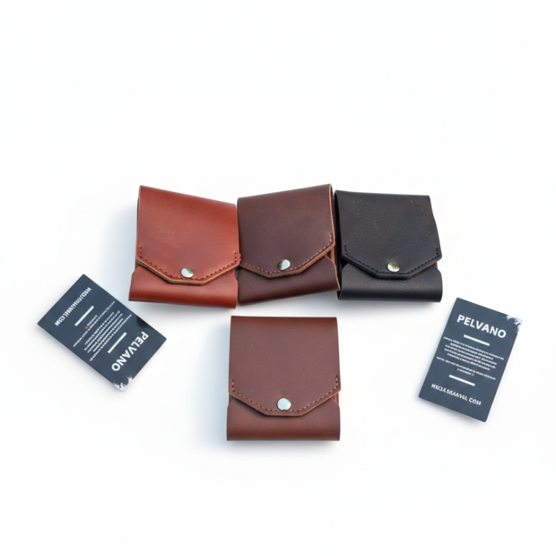 Portefeuille en cuir avec emplacement dédié pour stylo