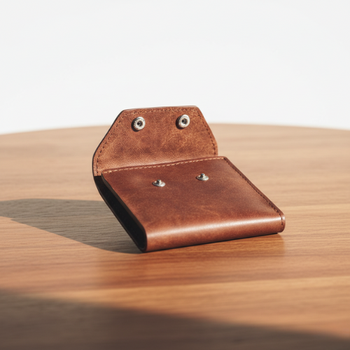 Portefeuille cuir naturel-Élégance au quotidien