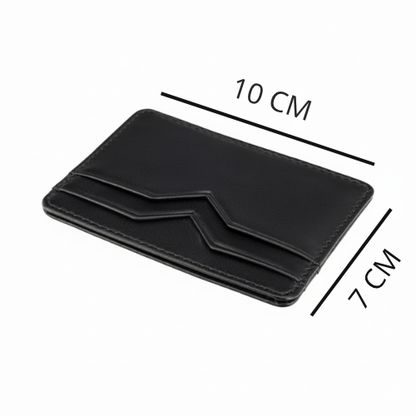 حامل البطاقات الجلدي الرفيع – صغير فالجيب، كبير فالأناقة