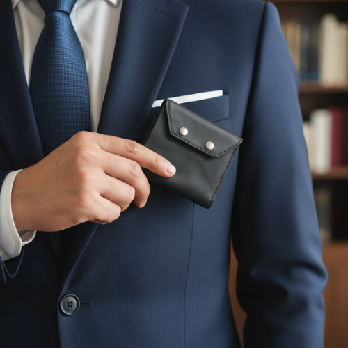 Portefeuille cuir naturel-Élégance au quotidien