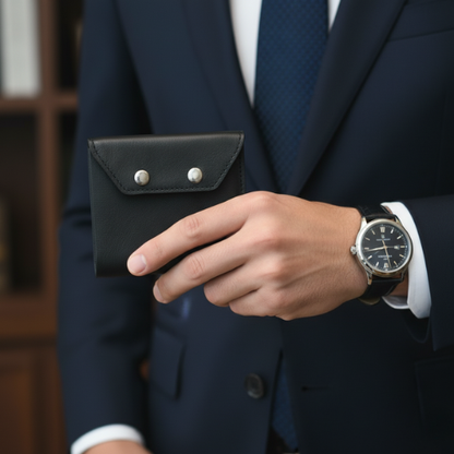 Portefeuille cuir naturel-Élégance au quotidien